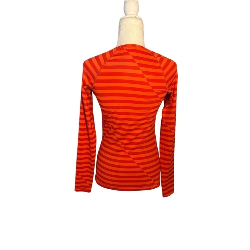 Nike Pro orange striped fitted long sleeve shirt - S - Picture 5 of 8